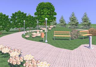 diseño de casa y jardin 3d